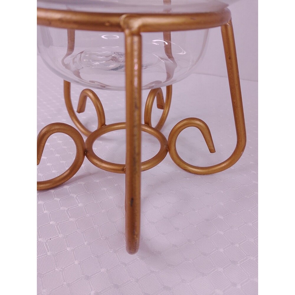 Vintage Illuminations Handcrafted Metalworks Butterfly Hurricane Candle Holder - Picture 3 of 7